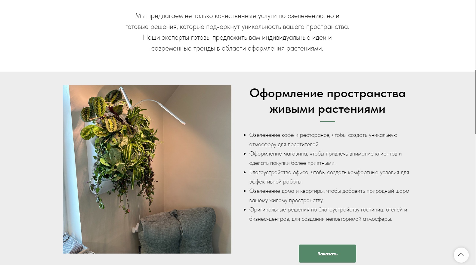 Скриншот проекта prozelenspb.ru